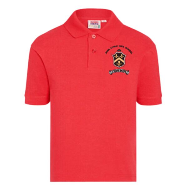 John Kyrle Red Polo Shirt (Junior)  Thumbnail