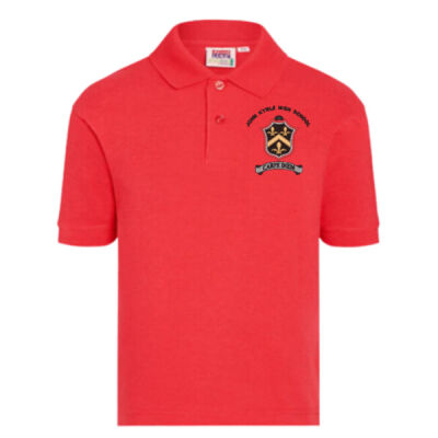 John Kyrle Red Polo Shirt (Junior)  Thumbnail